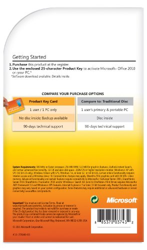 Microsoft Office Home And Business 2010 versi n en ingl s PC Attach Key PKc Microcase reviews Microsoft Office Home And Business 2010 versi n en ingl s PC Attach Key PKc Microcase