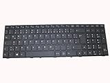 Garantie: 90 Tage Laptop-Tastatur für CLEVO P650 MP-13H86D0J430 MP-13H86D0J430B 6-80-P6500-071-1 MP-13H86D0J4306 Germany Gr schwarz mit Rahmen und Hintergrundbeleuchtung