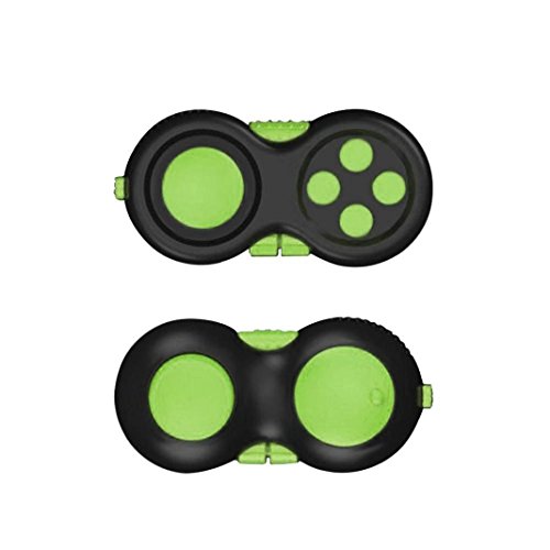 Tonsee Fidget Hand Toy Shank Pad Handle for Relieves Stress Focus Desk Toys (Green)