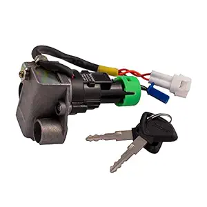 Deutsche Ignition Switch Lock Set Fit For TVS Apache 150 (Disc/Drum Brake) / TVS Apache 160 RTR (Disc Brake) (2012 Model Onwards) / TVS Apache 160 RTR Fi / TVS Apache 180 RTR (Disc Brake) (2009 To 2012 Model) / TVS Apache 180 RTR (ABS)