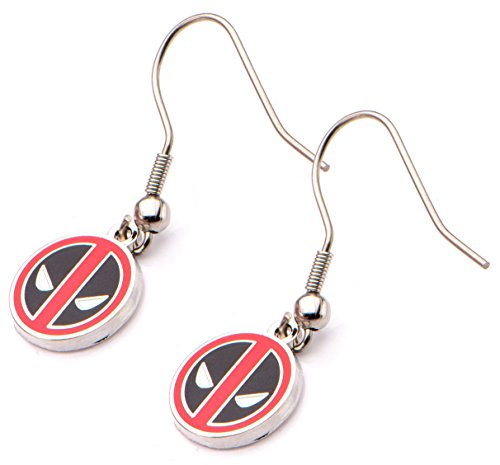 Preisvergleich Produktbild Marvel Deadpool Logo Dangle Edelstahl Ohrringe