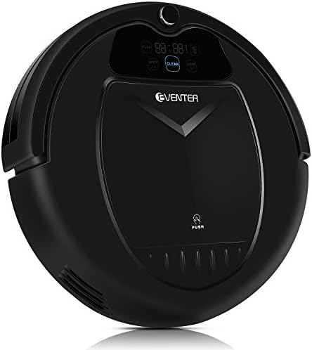 Auto Vacuum Cleaner Pet Fur Hair Robins Robot with High Suction and Self-Charging,High-tech Sensors for Low-Pile Carpet Hardwood Floor Cleaning, Extra Side Brushes and HEPA Filter /Black