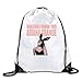 Produktbild DHNKW Unisex Drawstring Bags Dangerous Woman Tour Ariana Grande Logo Outdoor Sackpacks Backpacks