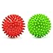 Produktbild Spiky Massage Ball Rollen und Lacrosse Bälle, deceyo Fuß Massage Ball für myofasziale Release, Triggerpunkt Therapie, Plantarfasziitis, Akupressur, deep Tissue Trigger Point, Reflexologie und Stress Therapie, 2 (Grün and Rot)