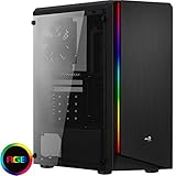 aerocool cylon Der RIFT Tower hat ein volles Acryl-Seitenfenster und eine Front-RGB-LED-Beleuchtung