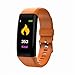 Produktbild TianranRT Herz Rate Aktivität Schritt Zähler Kalorie Überzug Smart Bracet Für Kinder Frauen Männer (Orange)
