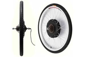 LENJKYYO 26" Electric Bicycle Motor Hub Conversion Kit 48V 1000W E-Bike Speed Rear Wheel Set for E-bike Cycling Rear Wheel Electric Bicycle Conversion Kit