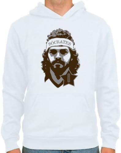Hoodie Sócrates ::: Colour: skyblue or white ::: Sizes: S-XXL (football)
