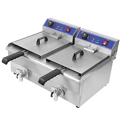 Ridgeyard 19l Edelstahl Stahl Doppel Fritteuse Doppel Tank Kommerzielle Kche Tief Fett Friteuse Restaurant Deep Fryer Ridgeyard 19l Edelstahl Stahl Doppel Fritteuse Doppel Tank Kommerzielle Kche Tief Fett Friteuse Restaurant Deep Fryer