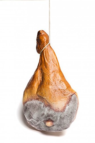 Preisvergleich Produktbild ERRO Parmaschinken - 12364, Hohlattrappe aus Kunststoff - Lebensmittelattrappe, Schinkenattrappe, Nachbildung, Imitation zur Requisite, Theaterdeko, Bühnendeko, Foodmodel, Metzgerei