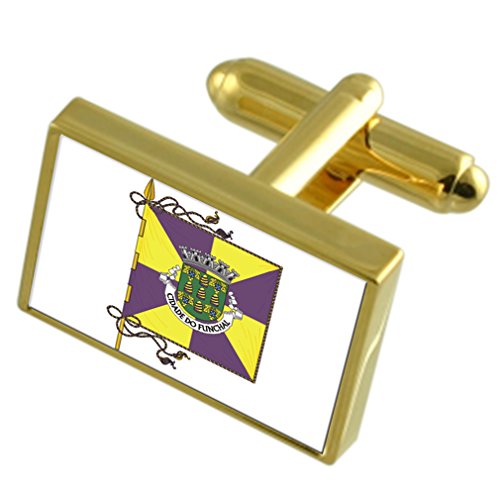 Preisvergleich Produktbild Stadt Funchal Portugal Gold Manschettenknöpfe