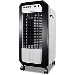 oanzryybz Refroidisseur d'air, Refroidisseur d'air Domestique, climatiseur Mobile, Ventilateur Froid, économie d'énergie silencieuse@Noir et Blanc_Froid et Chaud