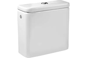 Roca,Dama,Cisterna de doble descarga 4,5/3L con alimentación inferior para inodoro,Blanco,365mm x 140mm x 360mm,A341786000