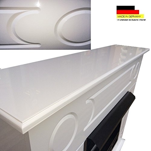 Ethanol und Gelkamin Kamin Modell Dion XXL Weiss Hochglanz – inkl. 27 teil. Set - 2