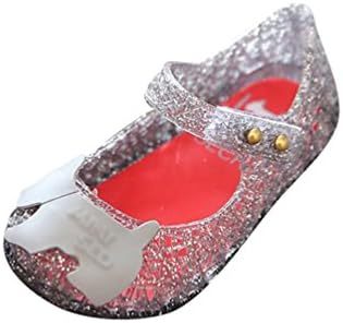 CHENGYANG Children Girls Breathable Student Sandals Cartoon Animal Hollow Soled Jelly Shoes (Black, 7 Child UK)