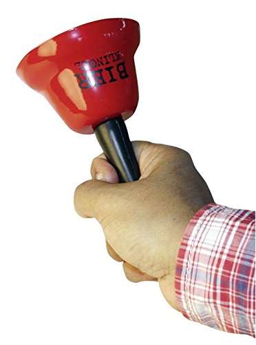 Preisvergleich Produktbild Bierklingel,Tischglocke aus Metall mit Holzgriff.
