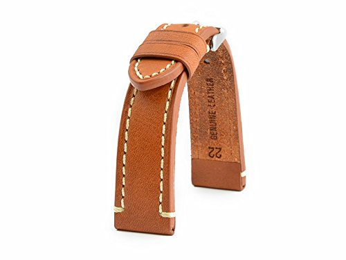 LEDERBAND 22 mm BAND CATALONIA Fliegeruhren Retro Look STRAP light brown / hell braun LEDERBAND 22 mm BAND CATALONIA Fliegeruhren Retro Look STRAP light brown / hell braun
