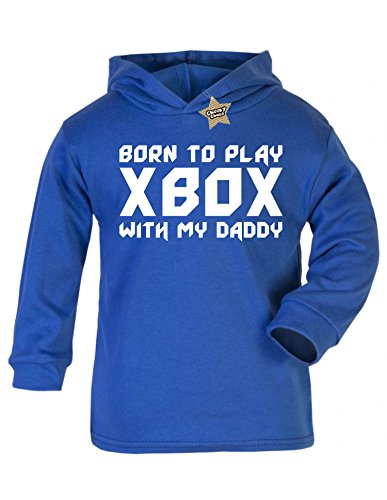 Xbox Like My Daddy Baby/kids Hoodie Royal Blue & White 3 - 6 Months