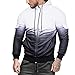 Produktbild Vovotrade Herren Sweatjacke Pullover Kapuzenpullover Hoodie Jacke Basic Gesteppter Langarm Oversize Shirt Sweater Herren Sweatjacke Kapuzenjacke Hoodie mit Kapuze Reißverschluss