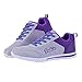 Produktbild JUSTSELL_Schuhe Damen Sneaker,Frauen Gemischte Farben Outdoorschuhe Lace-Kunstleder Wanderschuhe Leicht Atmungsaktiv Sportschuhe Casual Flache Schuhe