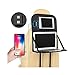 Produktbild SMBYQ Autositz-Aufbewahrungstasche, tragbarer Faltbarer Tablett-Tisch Laptop-Notebook-Tisch mit 4 USB-Ladeanschluss mit Tablet-Standfuß aus PU-Leder,Black