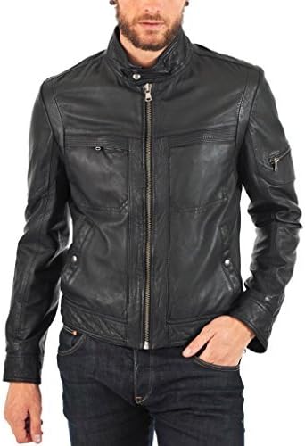 Leather Junction Men's Jacket Small Black