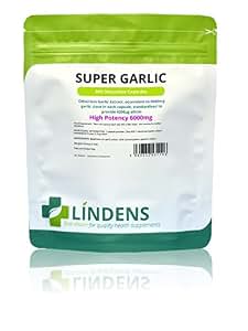 Complément Alimentaire Ail 6000mg - Lindens - 360 Gélules Inodores - Lot De 3 Paquets