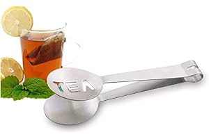 BOGOOBOGOO Tea Bag Squeezer Mini Tongs - Tea Strainer Herba Tea Infuser - Stainless Steel - Quick & Easy - Perfect Tea Everytime