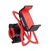 Produktbild Enkeeo Universal Fahrrad Handyhalterung Handy Halterung Halter für iPhone 6s Plus / 6 / 5s / 5, Samsung Galaxy S6 / S5/ S4/ S3 and kompatible Geräte, rutschfeste Clamp, 360 Grad rotierbar, Gummibügel mit zwei Bandgriffe