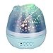 Produktbild Fdit Musik Nachtlicht USB Projektor Lampe Nacht Lampe Musik wiederaufladbar rotierend LED Projektor Licht Knospen Sternenlicht Projektionslampe für Baby Kinder Erwachsene Schlafzimmer Dekor(blau)