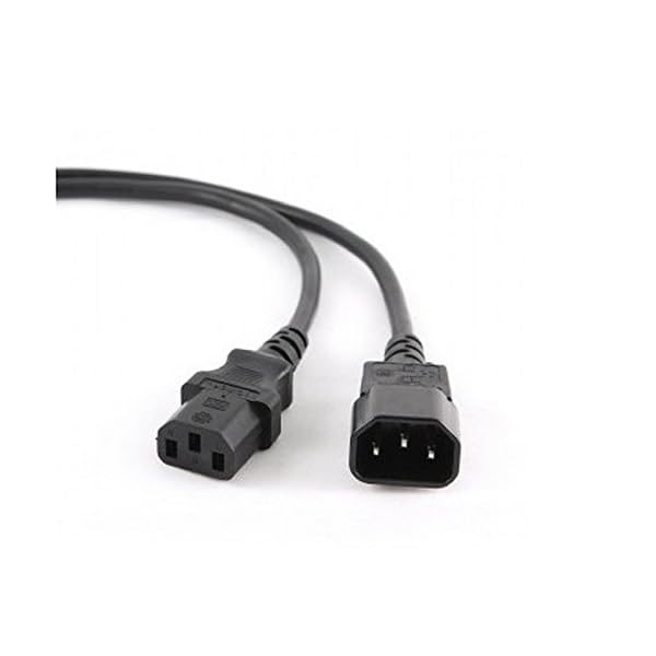 Gembird PC-189-VDE - Alargador de Cables de alimentación, 1.8m, Color Negro
