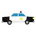 Produktbild My Wonderful Walls Police Car Decal for Boys Room Wall Mural, Left-Facing, Multicolored by MyWonderfulWalls