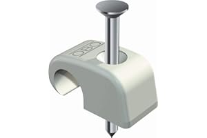 OBO Bettermann 200 Stück OBO Bettermann Nagelschelle für Kabel mit einem Durchmesser von 7-12 mm, mit einem 35 mm Nagel