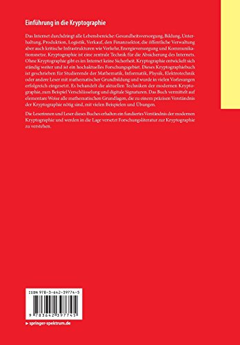 Book's Cover of Einführung in die Kryptographie