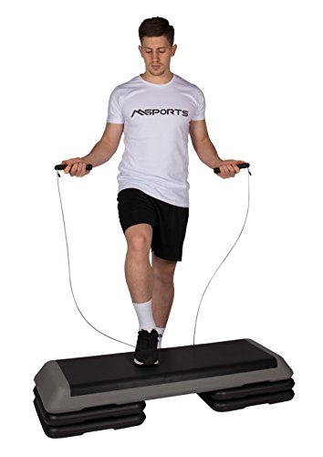 Springseil aus Stahl Professional Studio Qualität mit herausnehmbaren Gewichten Sprungseil - 6