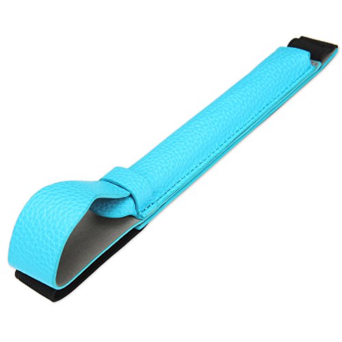 Apple Pencil hülle halter, SOCU Premium-PU Leder Bleistift Taschen Sleeve abnehmbare Beutel-Abdeckung für Apple-Bleistift für iPad Pro 9.7, 12.9 Zoll azurblau - 5
