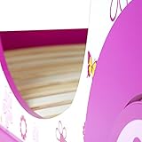 Kinderbett Mädchenbett Autobett Butterfly Bett 90×200 Kinderzimmer inkl. Lattenrost Jugendbett - 6
