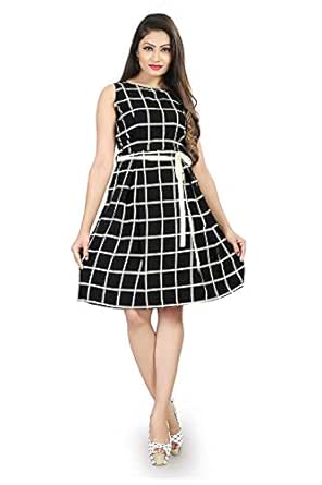 white and black one piece dress