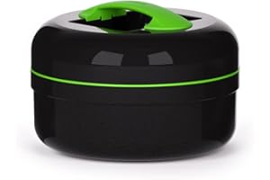 Valira Proterm - Fiambrera térmica de 1.5 L para sólidos, , hecha en España, color Negro/Verde