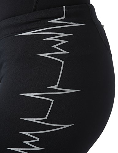 Ultrasport Damen Laufhose Ultra Visible Heartbeat, sicher und bequem mit Reflektor-Vollprints - 5