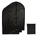 Produktbild TidyOutfit 3X Premium Kleidersack | Atmungsaktive Kleiderhüllen | Hochwertiger Vlies-Stoff | Robuster Reißverschluss | Kleidertasche für Anzug, Sakko, Hemden, Blusen | Schwarz | 100 x 60 cm