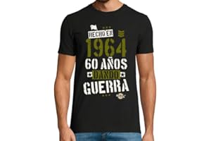 LATOSTADORA Camisetas Regalo 60 Cumpleaños Hombre - Camiseta 60 Años Hombre - Camiseta 1964 - Camiseta Graciosa Regalo Cumple - Regalos Originales Hombre 60 años - Ideas Para Cumpleaños 60 Aniversario