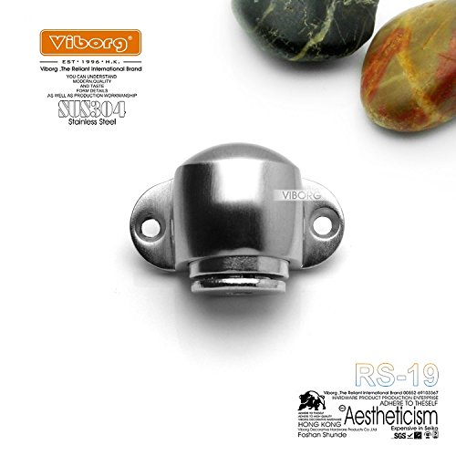 VIBORG SUS304 Edelstahl Guss Boden Halterung montiert Magnetverschluss Türstopper Tür Stopper Türstopper Satin Nickel gebürstet, rs-19 - 4