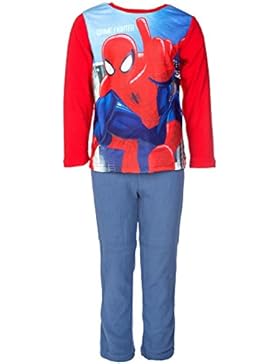 Marvel Spiderman Fleece Schlafanzug, rot/blau, Gr. 98-128