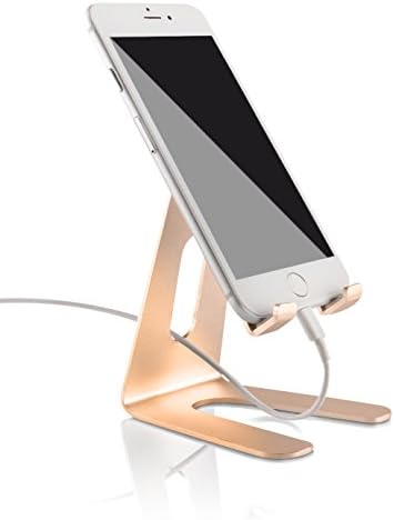 Qinberling, Mobile Phone Stand Made of Aluminium Docking Station for Android and iOS Smartphone Holder & Stand for Tablets and Smartphones Compatible for iPad Air Pro iPhone 7 Plus 6 6S 5 5s Samsung S8 S7 S6 Limited Edition