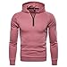 Produktbild Oliviavan,Herren Herbst Winter Casual Langarm Solid Hooded Sweatershirt Top Bluse Herren Kapuzen Pullover Hoodie Pullover mit Kapuze Super Gemütlich Baumwolle Basic Tops t Shirts