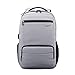 Produktbild XBDOT College Casual Rucksack USB-Schnittstelle Anti-Diebstahl Wasserdichten Laptop-Rucksack Unisex Work Travel College Student Nylon Tasche (Grau)