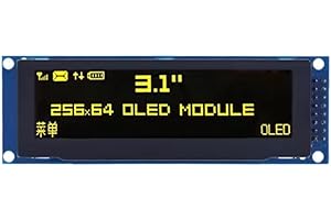 Geieold OLED Display 3.12" 256x64 25664 Dots Graphic LCD Module Screen LCM Display SSD1322 Controller SPI Interface