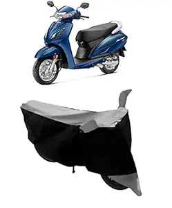GUBBINS Two Wheeler Scooty Cover Compatible with Honda Activa 6G Water Resistant UV Protection Cover (Grey)