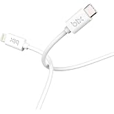 Bix BX-IP01UC Type-C to Lightning 3A Hızlı Şarj ve Data Transfer Kablosu Beyaz 1 Metre